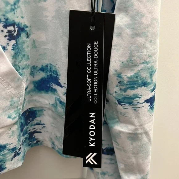 Kyodan Tie Dye Printed Moss Jersey Hoodie - Picture 5 of 6